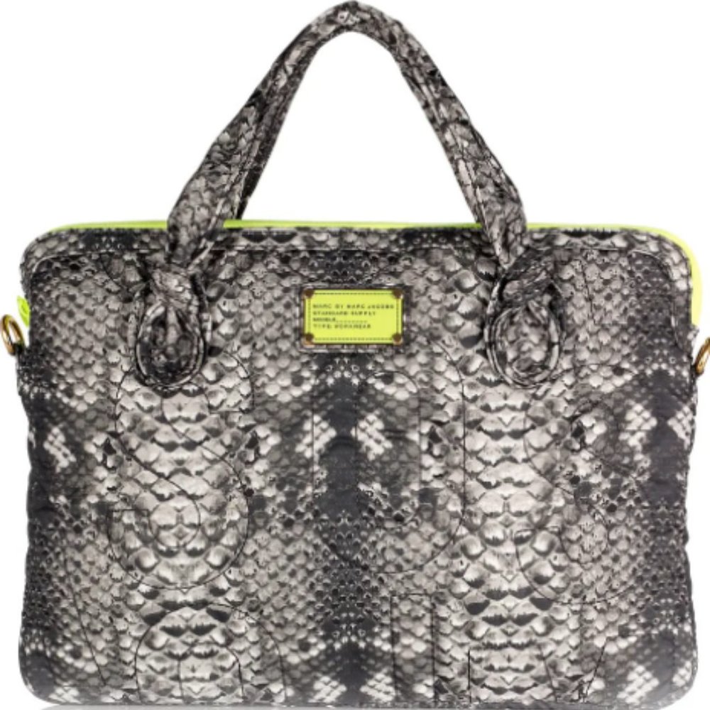 Marc Jacobs Python-Print Laptop Bag - image 1